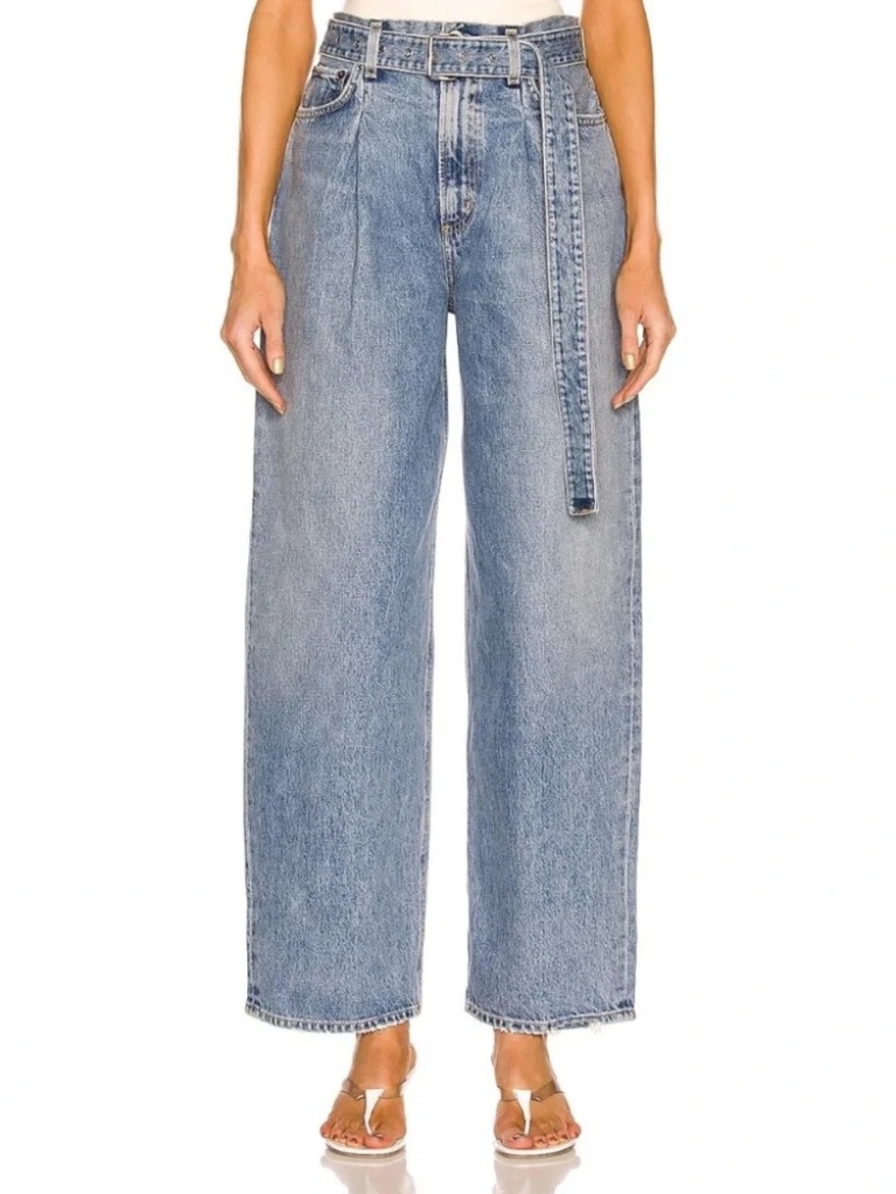 Agolde Baggy Belted Jeans - Picture 3 of 7